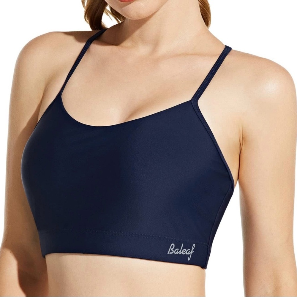 Baleaf Women's Sleek Black Sports Bra